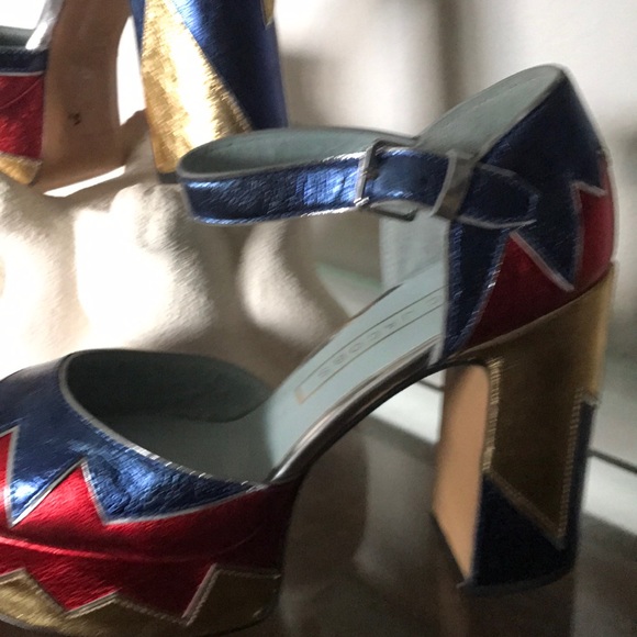 Marc Jacobs Tri-Color Metallic Platforms - Picture 3 of 10